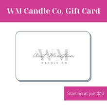 Load image into Gallery viewer, WM Candle Co. Gift Card

