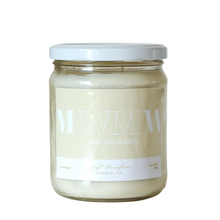 Load image into Gallery viewer, POP THE BUBBLY SOY CANDLE