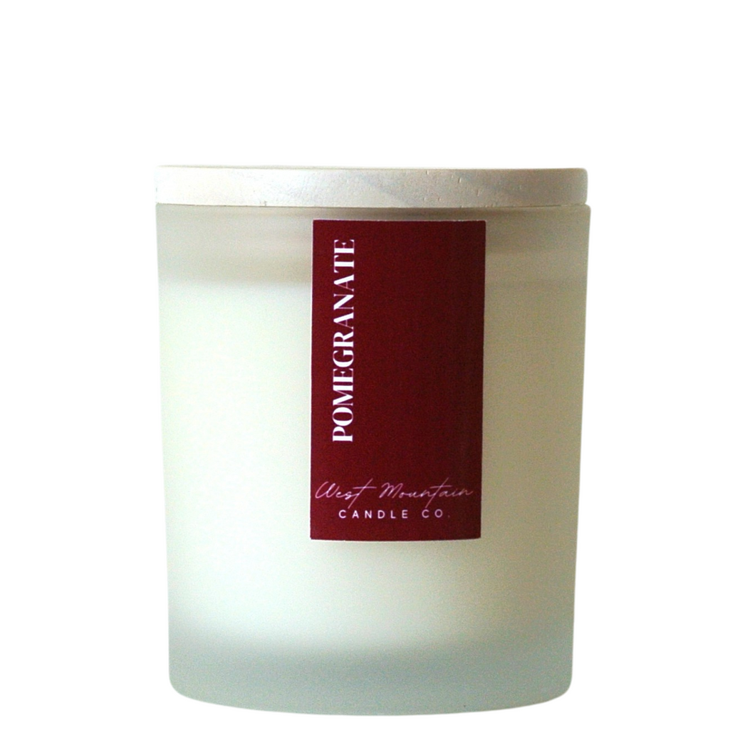 POMEGRANATE WOOD WICK SOY CANDLE