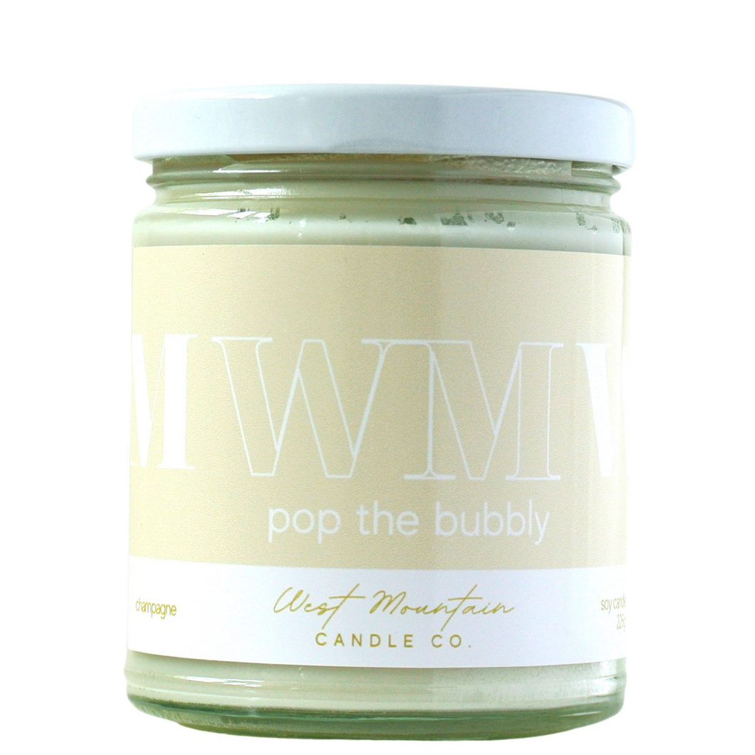 POP THE BUBBLY SOY CANDLE